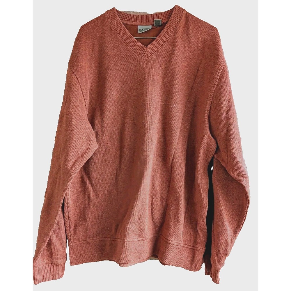 LL Bean Men's Sweater Size L Preppy Grandpa Outdoors Baggy Gorpcore Made in Peru